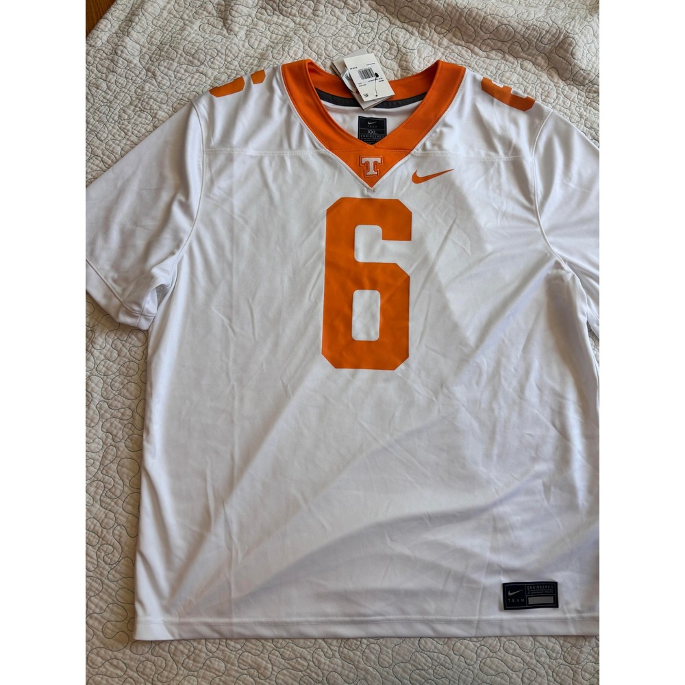 Nike Tennessee Volunteers Alvin Kamara 6 Jersey Mens XXL White Orange